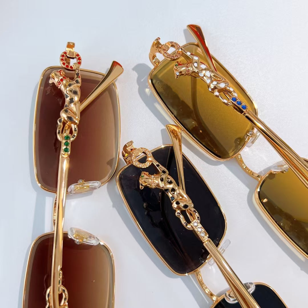 7 Color Diamond Cheetah Sunglasses