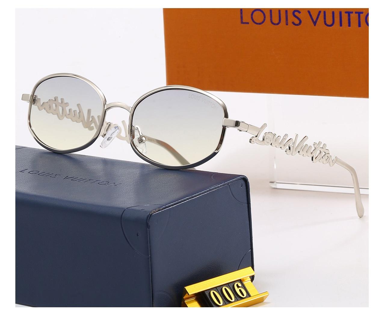 Vintage Oval Metal Frame Sunglasses, Retro UV400 Polarized Fashion Shades 006