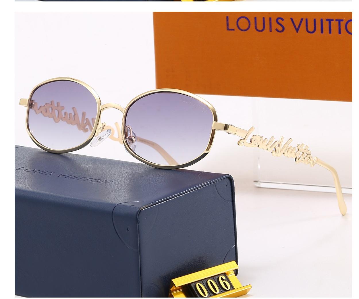 Vintage Oval Metal Frame Sunglasses, Retro UV400 Polarized Fashion Shades 006