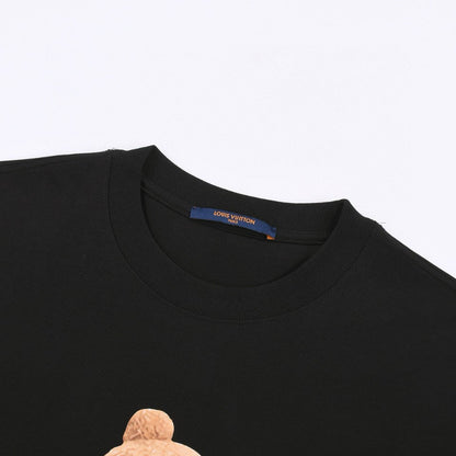 Bear print fashion t-shirt