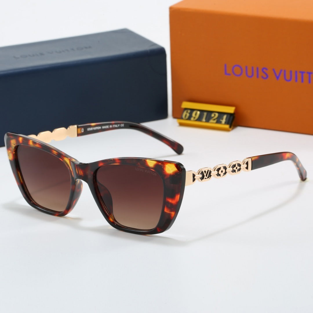 Cat Eye Sunglasses with Metal Chain Detail (Model 69124)