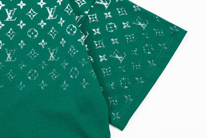 Gradient monogram print T-shirt