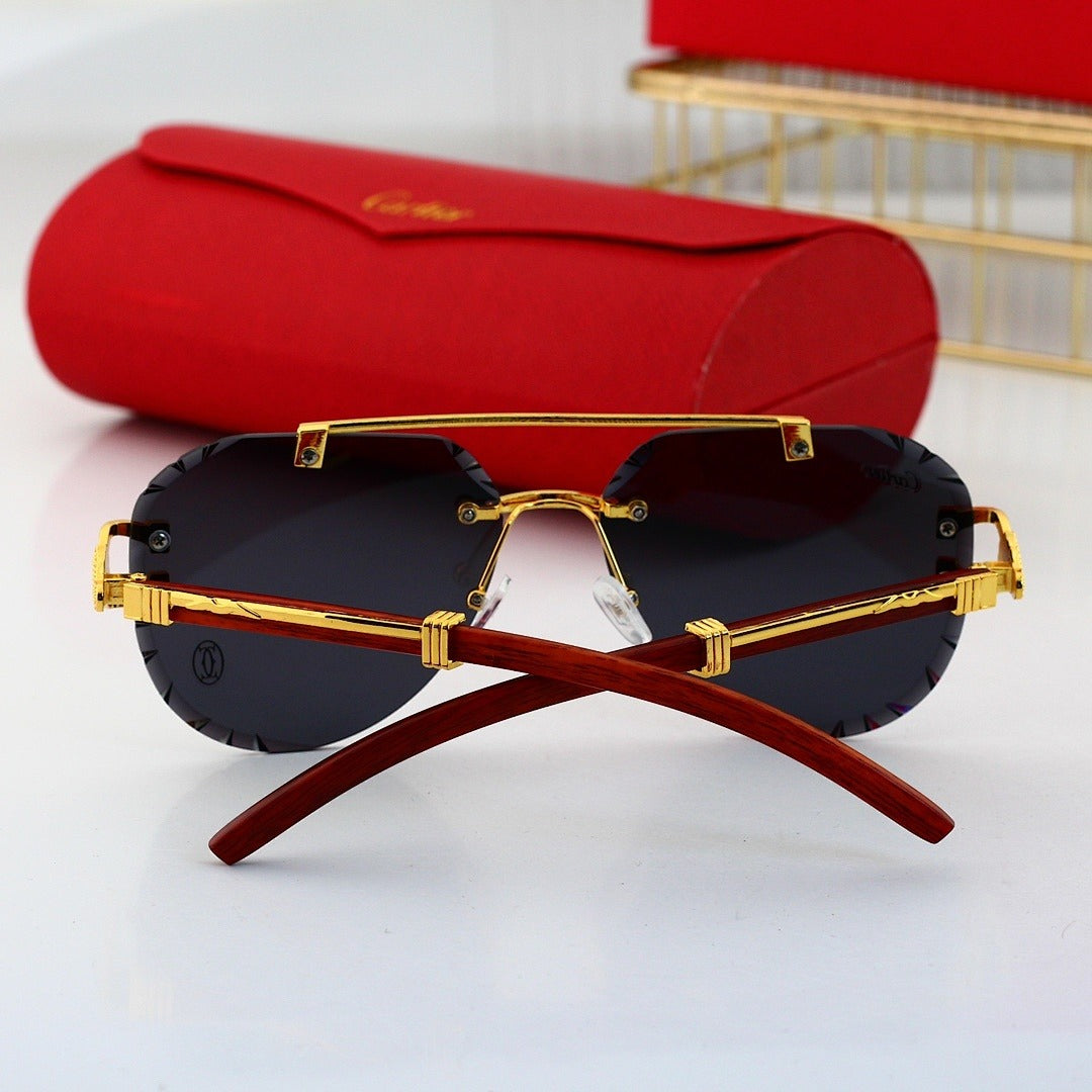7 Color Rimless Aviator Sunglasses 00229