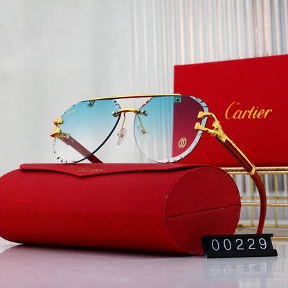 7 Color Rimless Aviator Sunglasses 00229