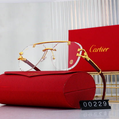 7 Color Rimless Aviator Sunglasses 00229